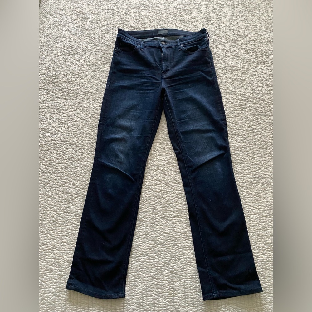 MOTHER Midnight Blue Straight Leg Jeans